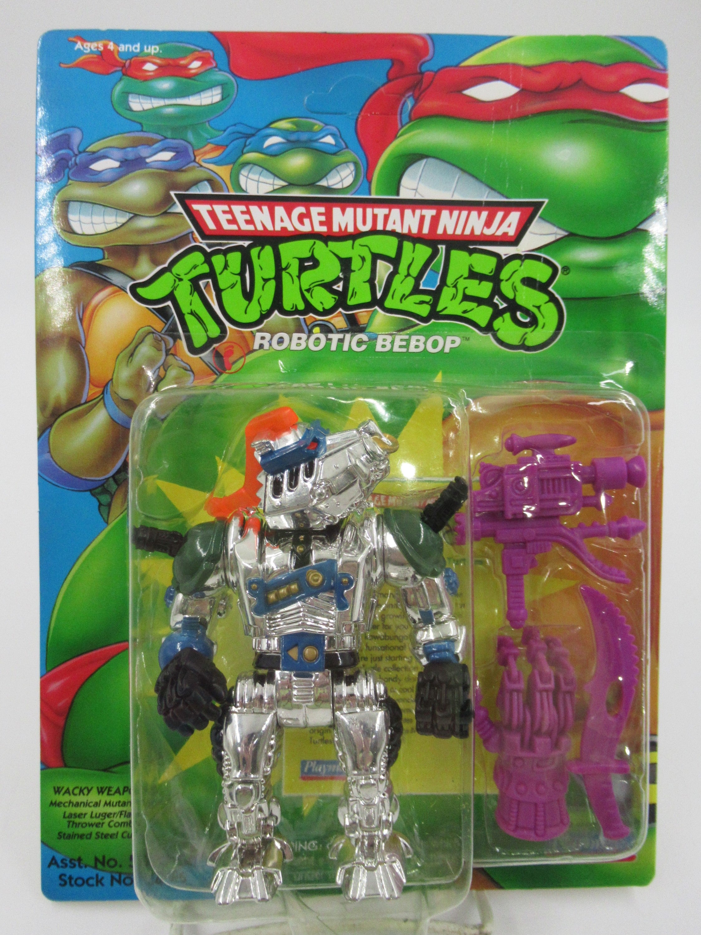 Teenage Mutant Ninja Turtles Robotic Bebop Figure TMNTs - Playmates (1993)